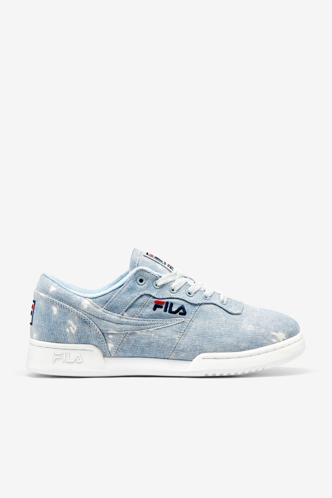 Fila Original Fitness Denim Trainers Blue - Mens - 50193GDWZ